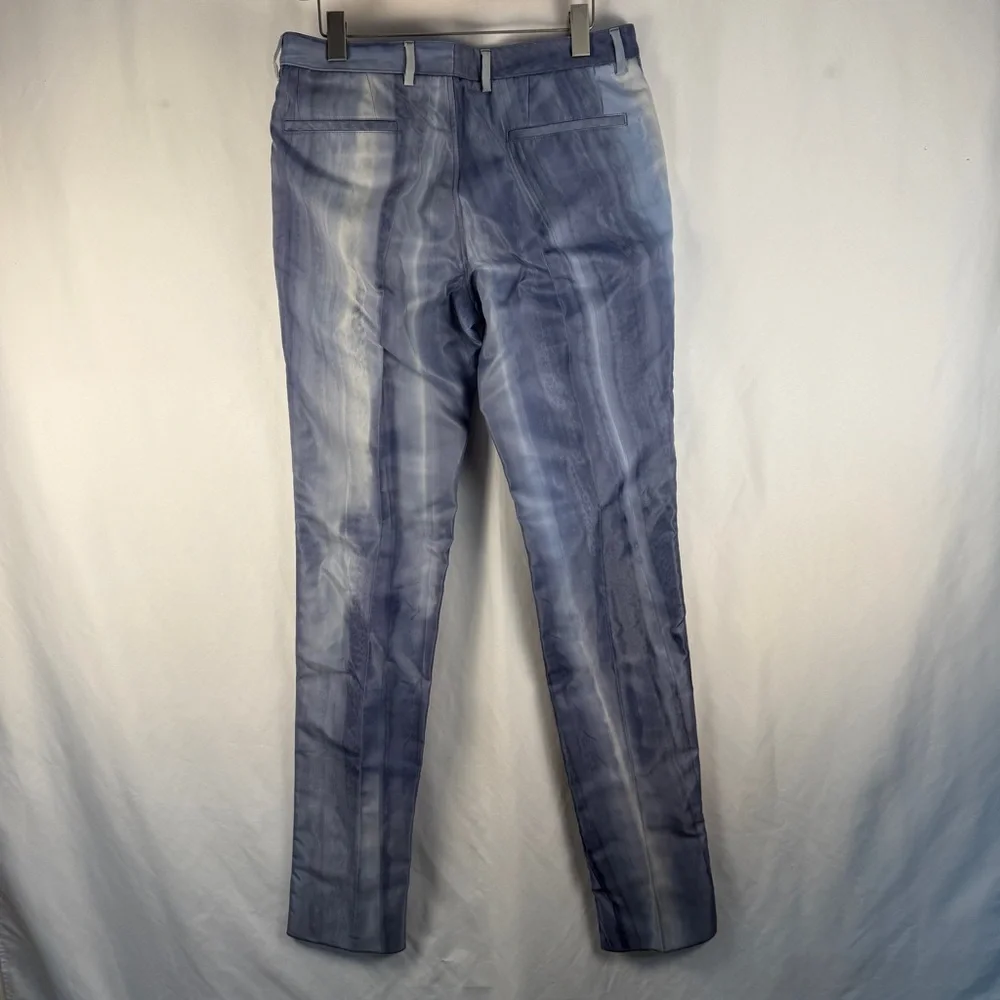 RARE! Calvin Klein Collection Blue Wash Dress Pants, Runway, Wedding, Elegant